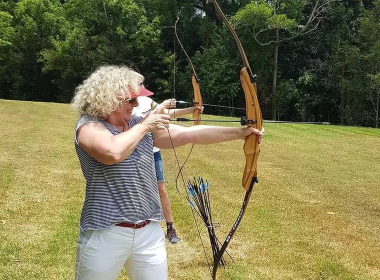 Coached archery in the open