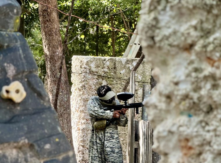 Moving between concrete cover on the range
